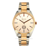 ELLE EL001-1SRG12B18 Silver Rosegold Stainless Steel